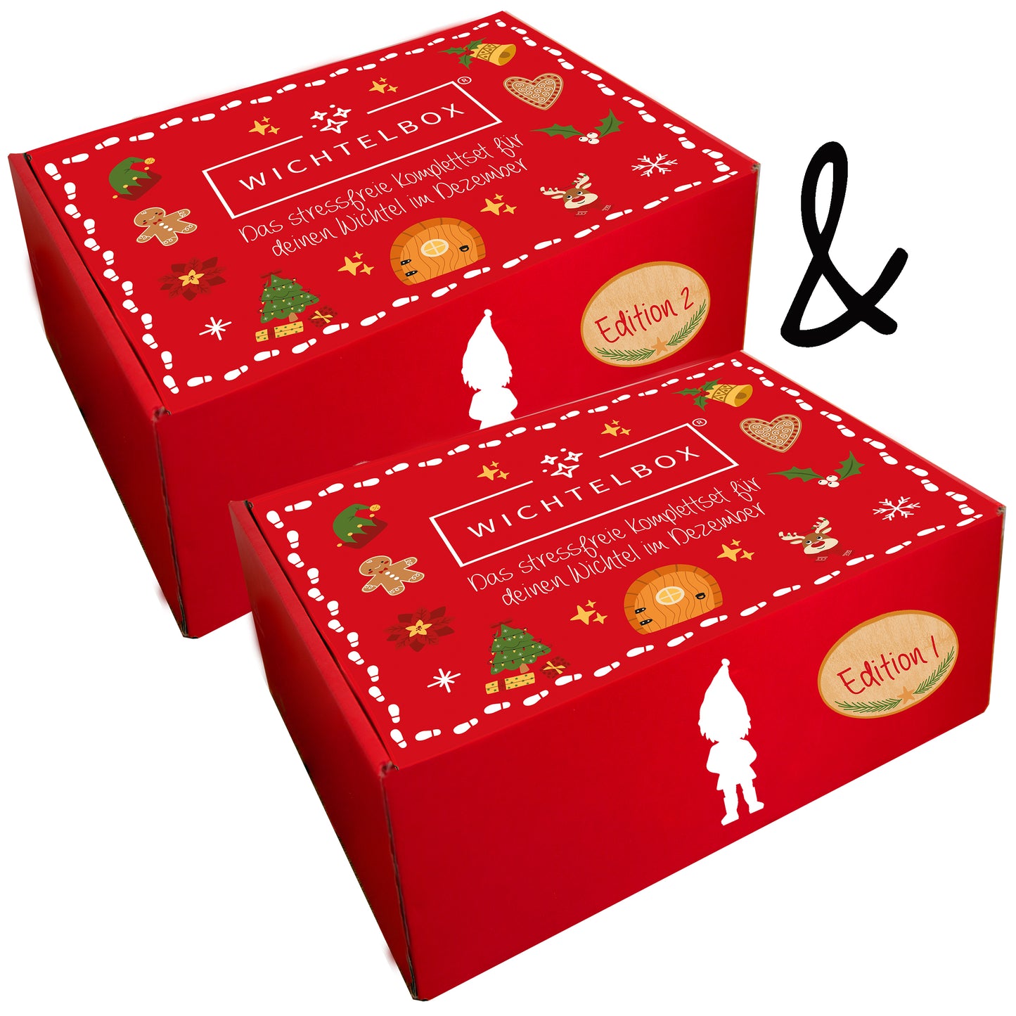 Wichtelbox Bundle: Edition 1+2 - mit Wichtelhaus und Wichteltüre