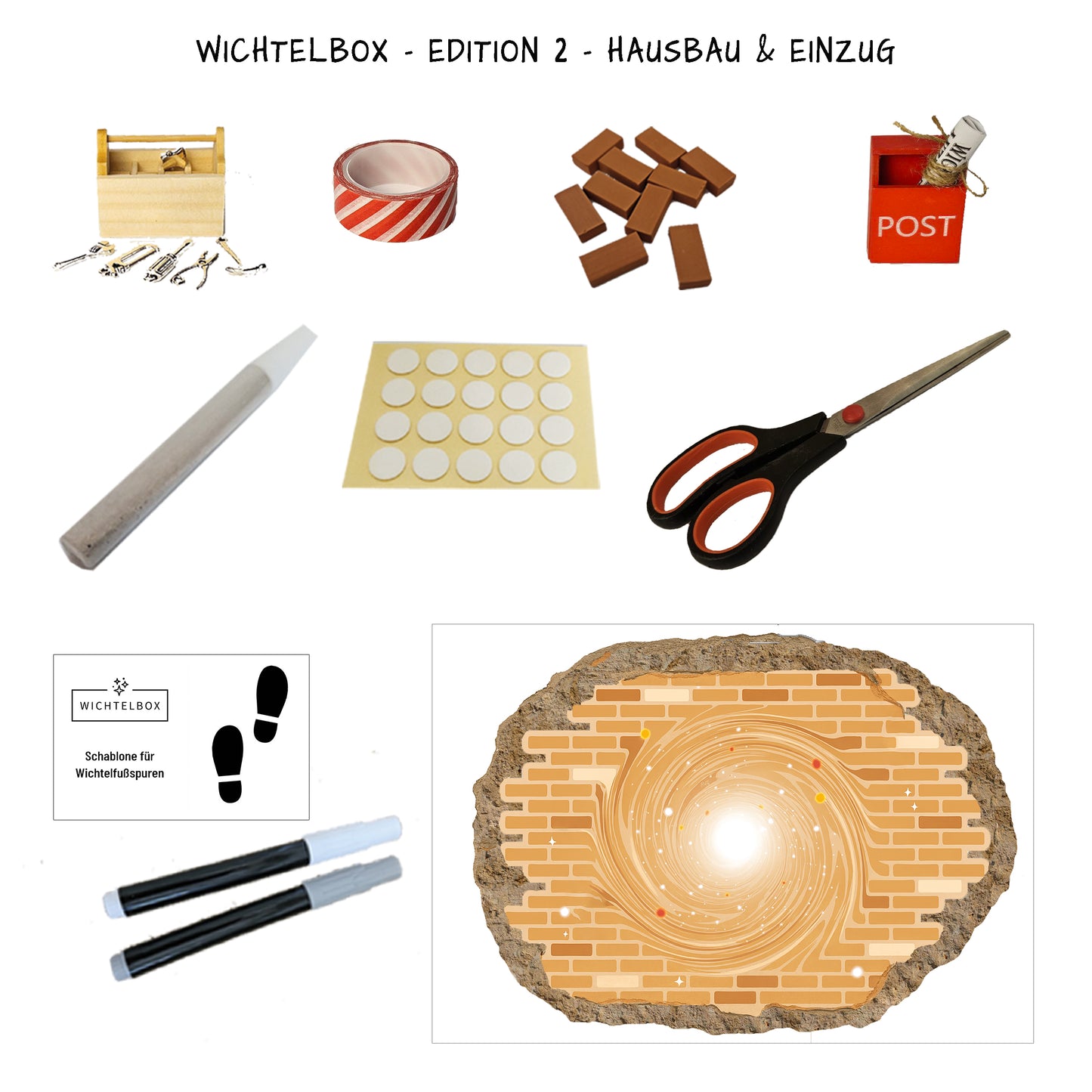 Wichtelbox Edition 2 (Das 2. Jahr) - mit Wichtelhaus und Wichteltüre