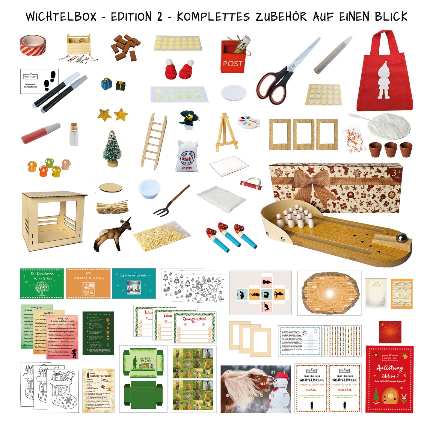 Wichtelbox Edition 2 (Das 2. Jahr) - mit Wichtelhaus und Wichteltüre