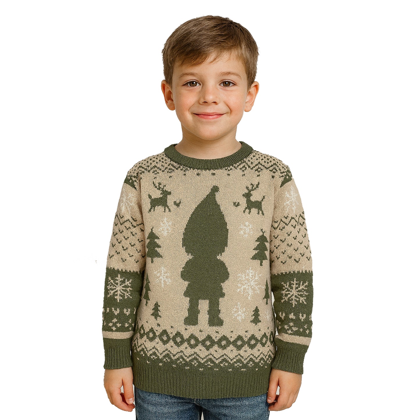 Wichtel Jacquard Pullover Kinder