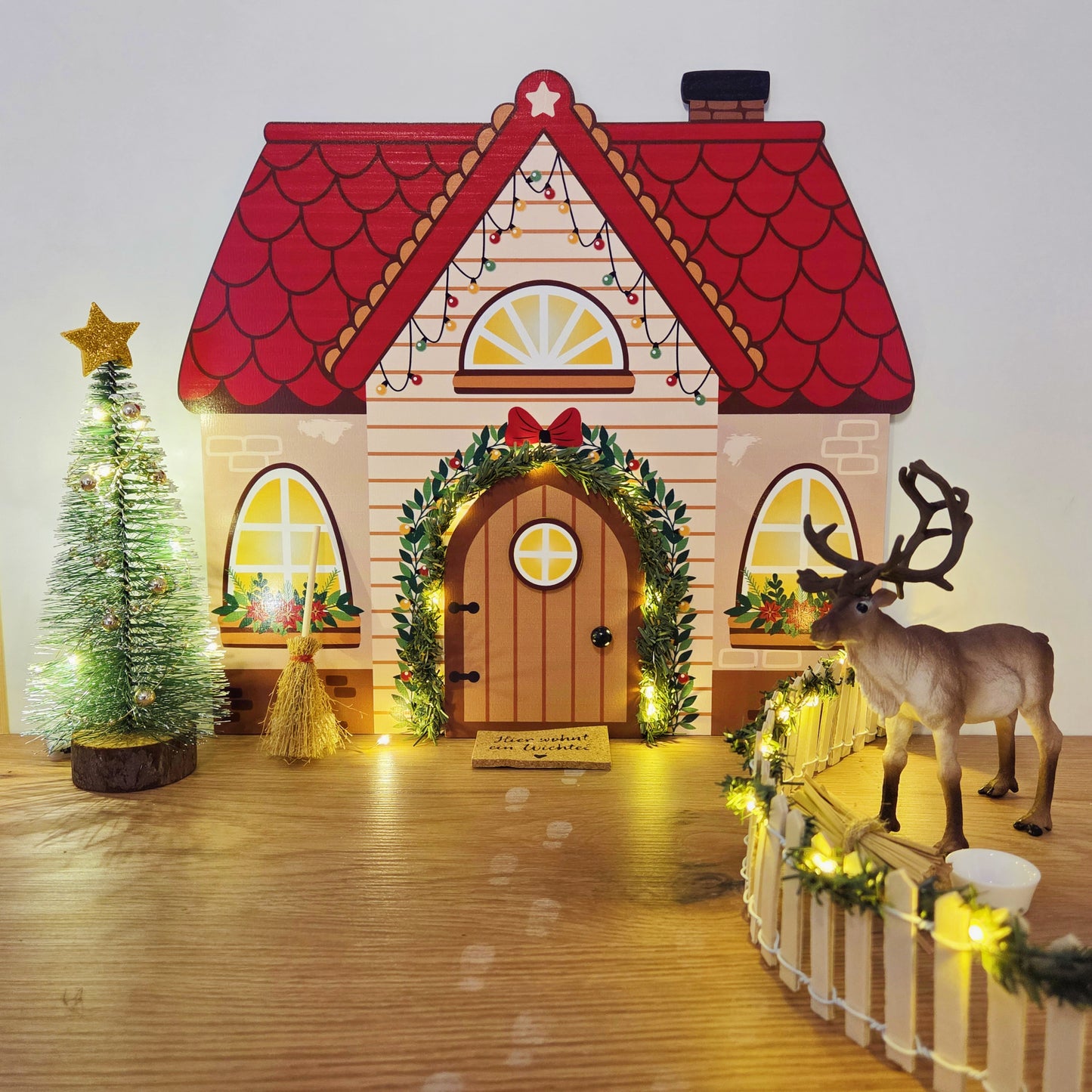 Miniatur LED-Lichterkette Tannengrün