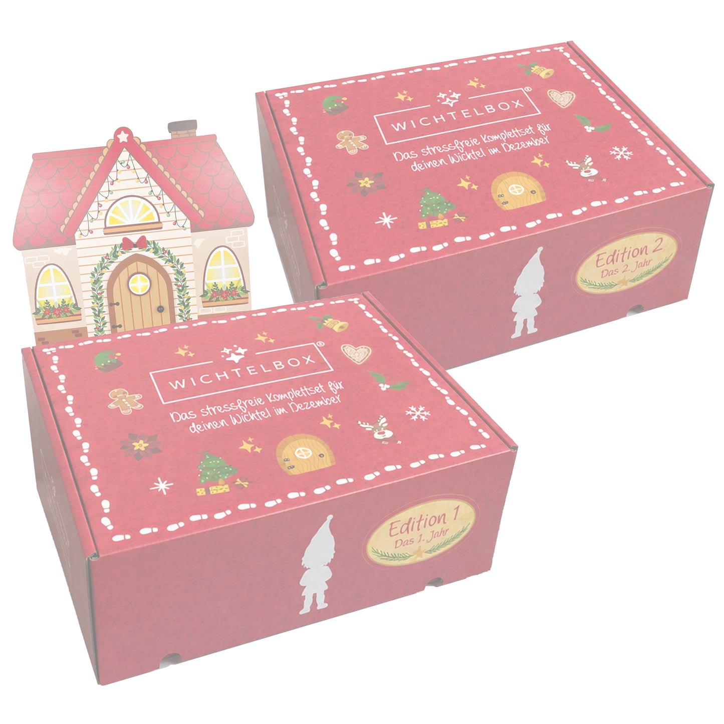 Wichtelbox Bundle: Edition 1+2 - mit Wichtelhaus und Wichteltüre