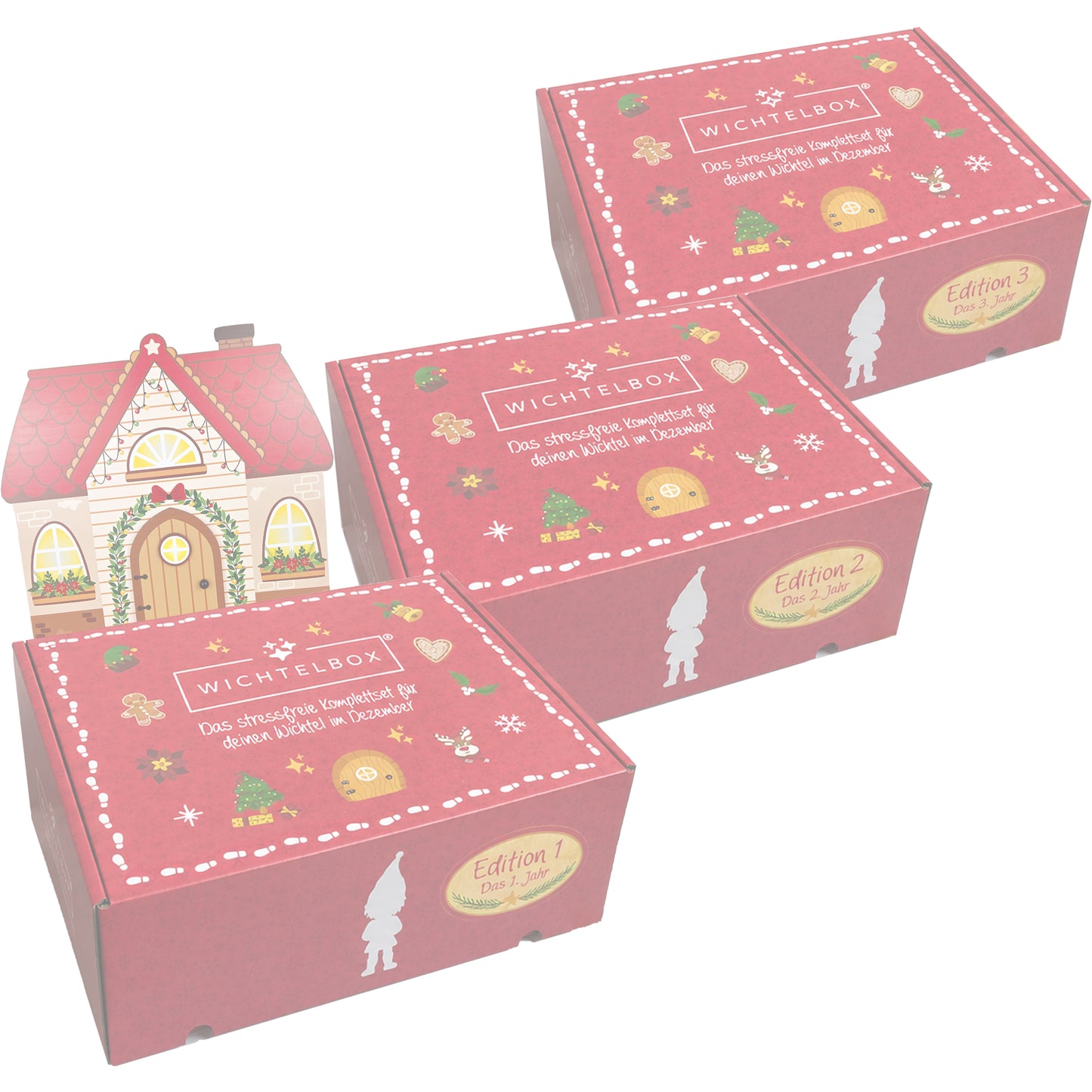 Wichtelbox Bundle: Edition 1+2+3 - mit Wichtelhaus und Wichteltüre (Kopie)