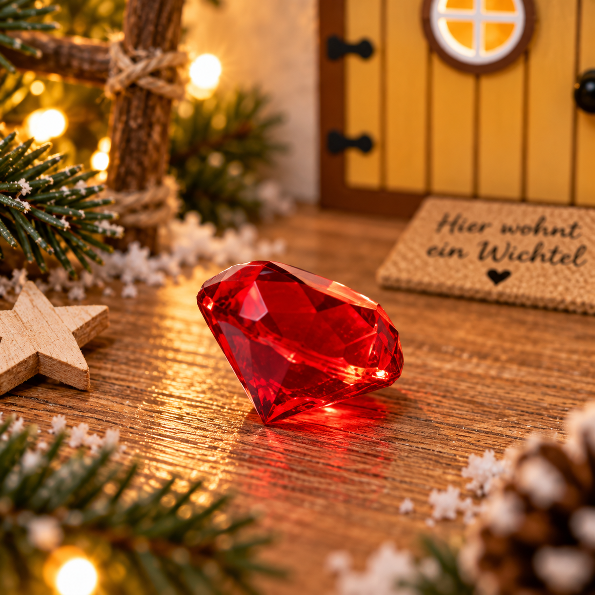 Roter Acryl-Diamant (Edition 1)
