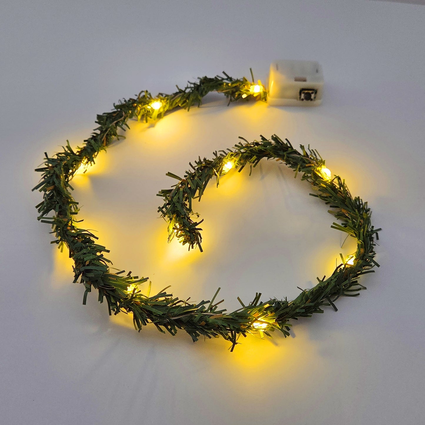 Miniatur LED-Lichterkette Tannengrün