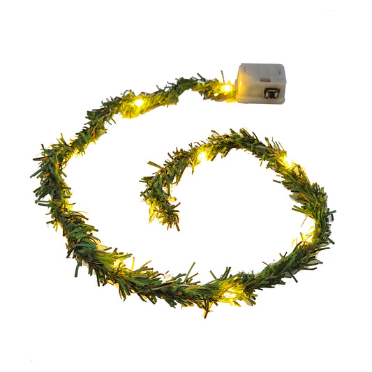 Miniatur LED-Lichterkette Tannengrün