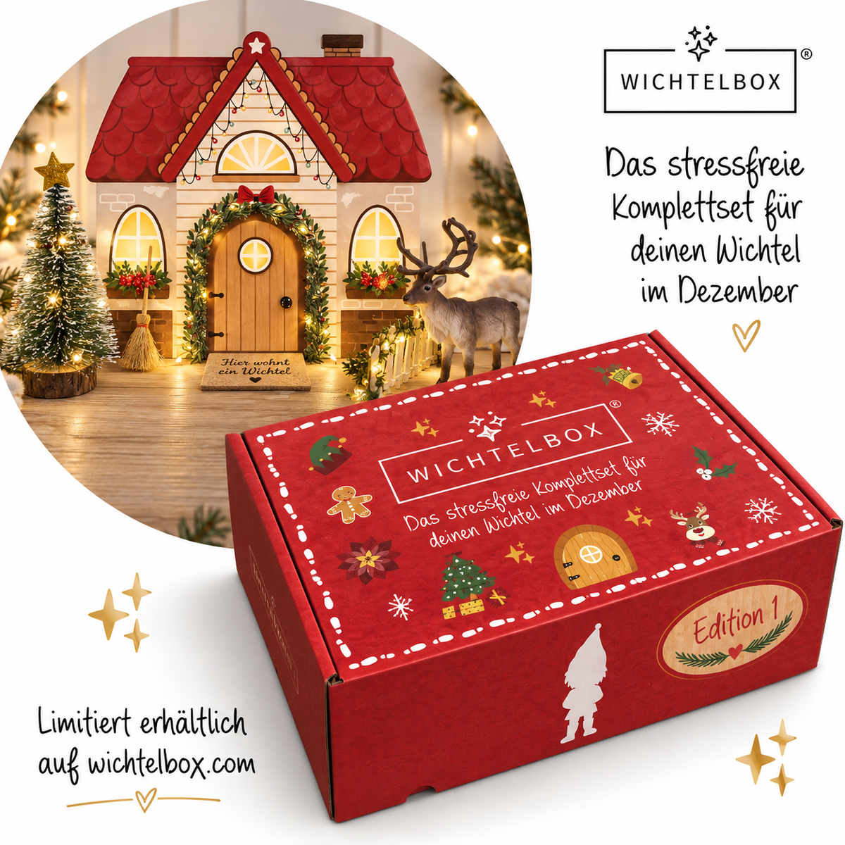 Wichtelbox Edition 1 (Das 1. Jahr) - mit Wichtelhaus und Wichteltüre